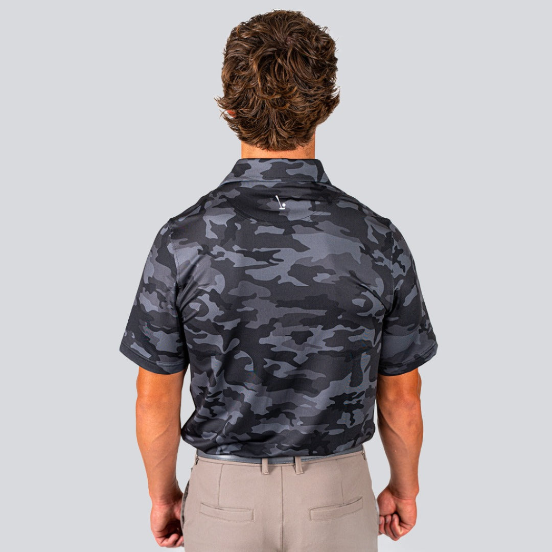 Blacked Out Camo Men's Polo