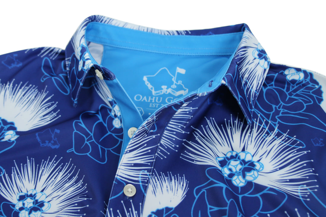 Blue Lehua - OGA Youth Polo - True Blue