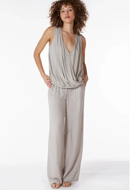 Bobi - Wide Leg Pant Tan