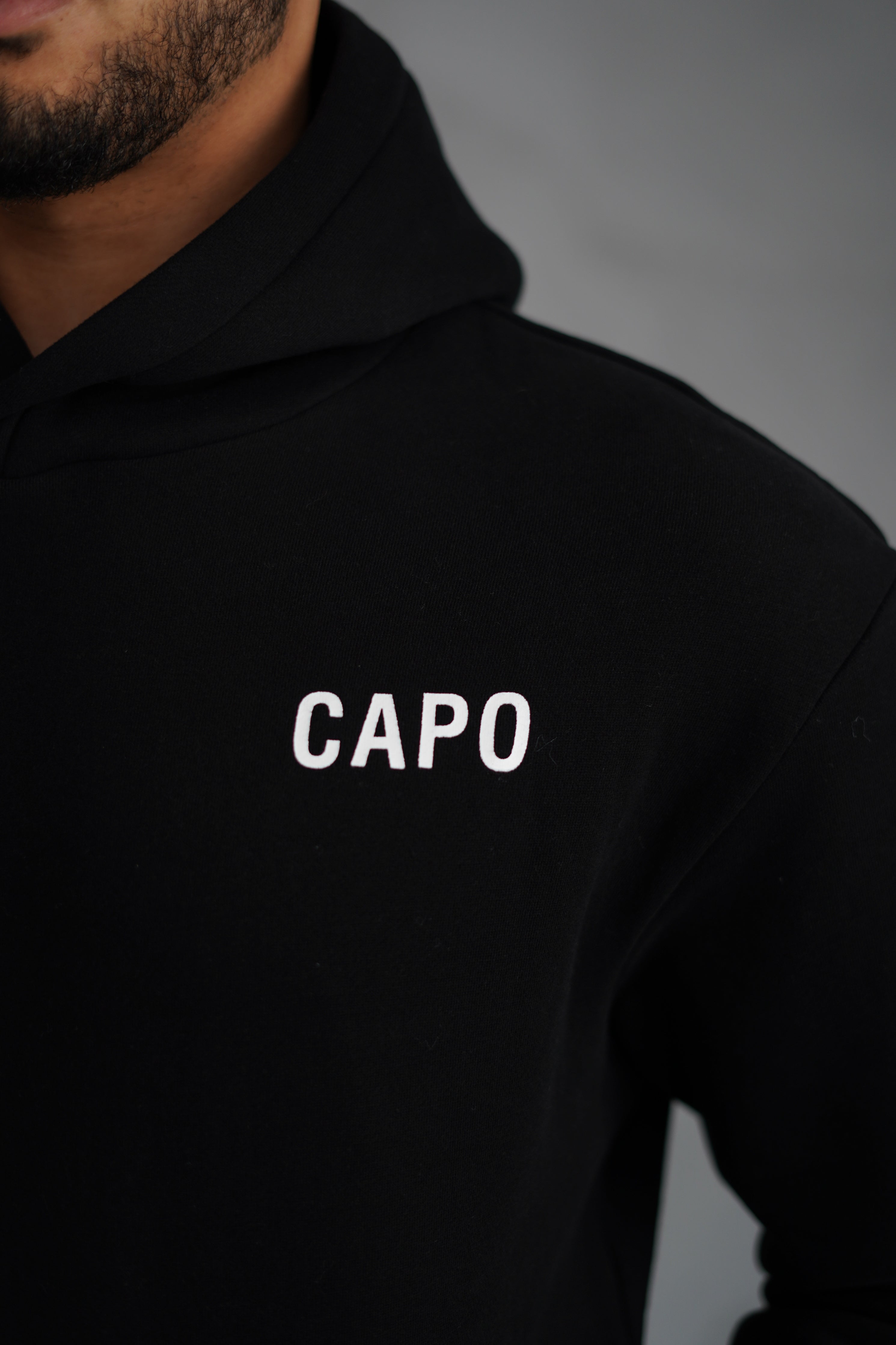 Capo PRINT Hoodie - Black