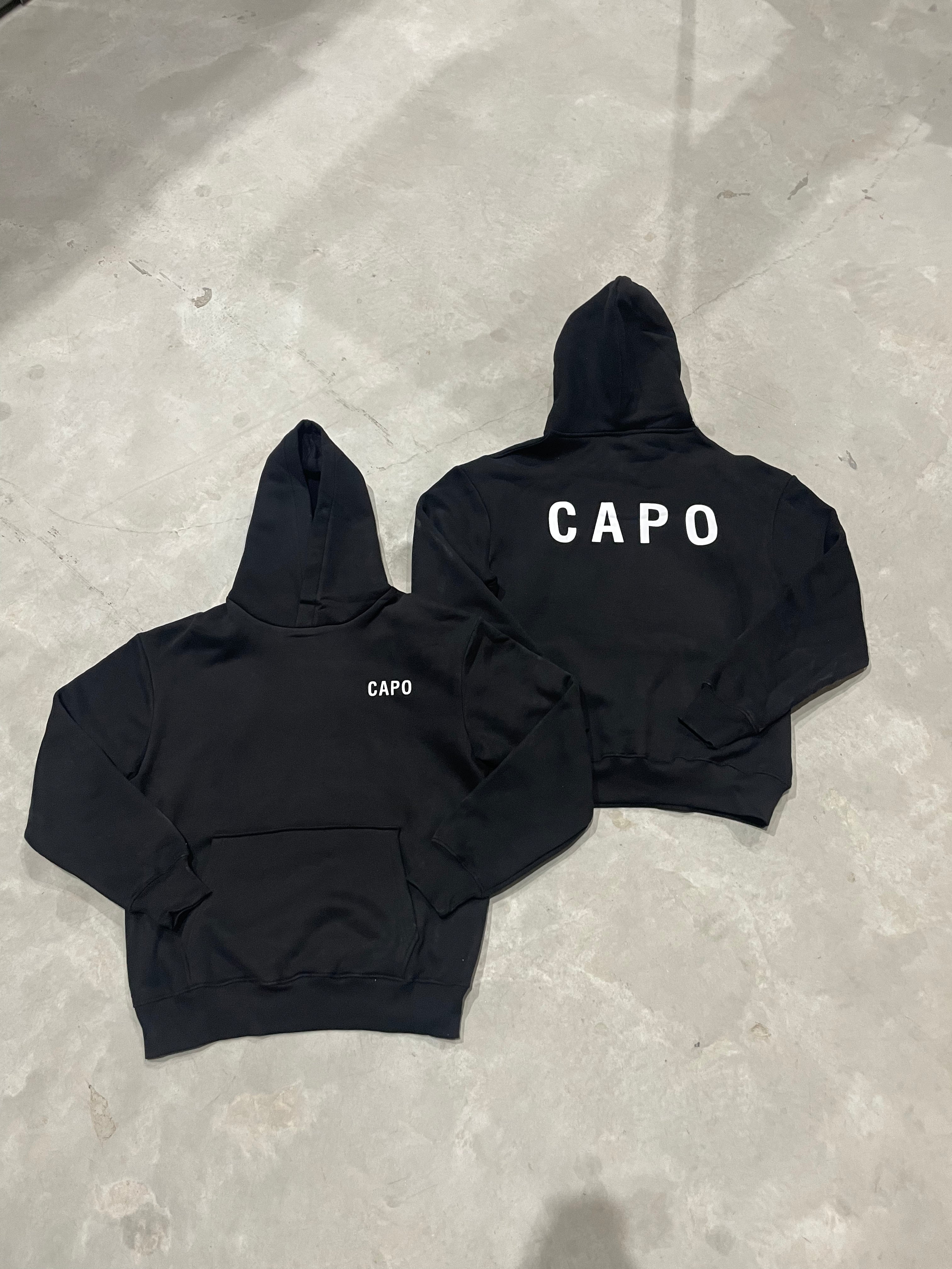 Capo PRINT Hoodie - Black