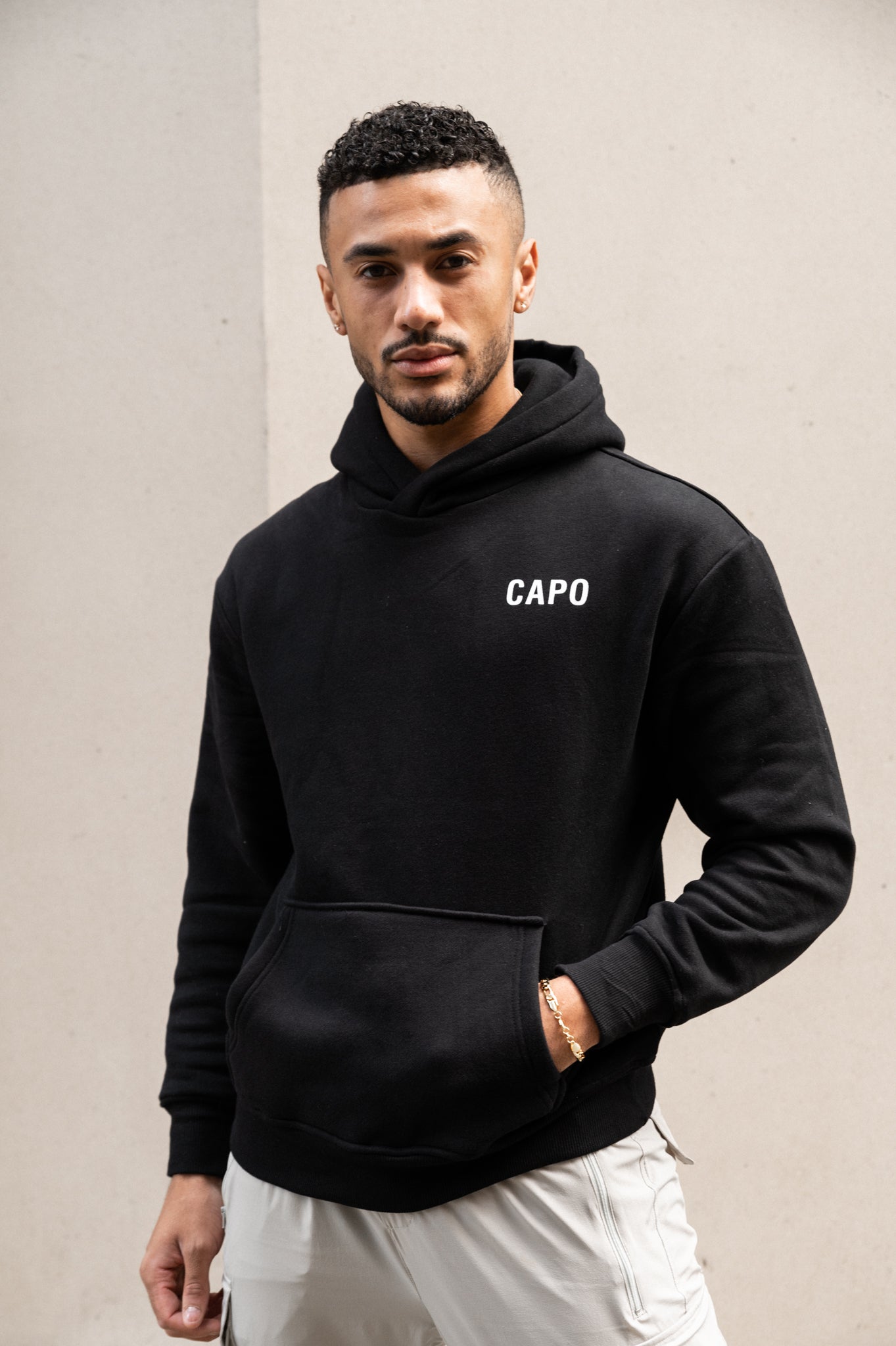 Capo PRINT Hoodie - Black