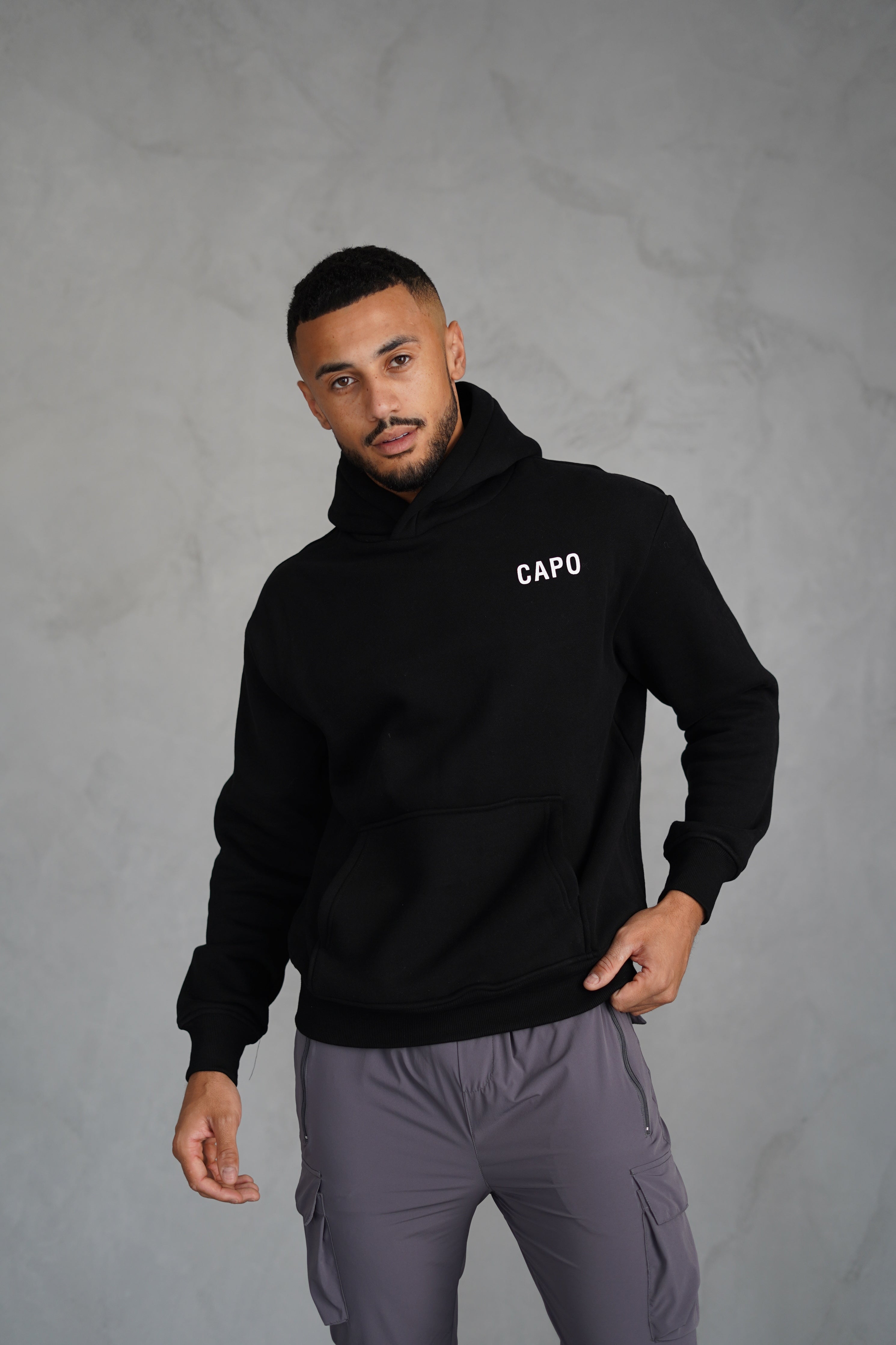 Capo PRINT Hoodie - Black