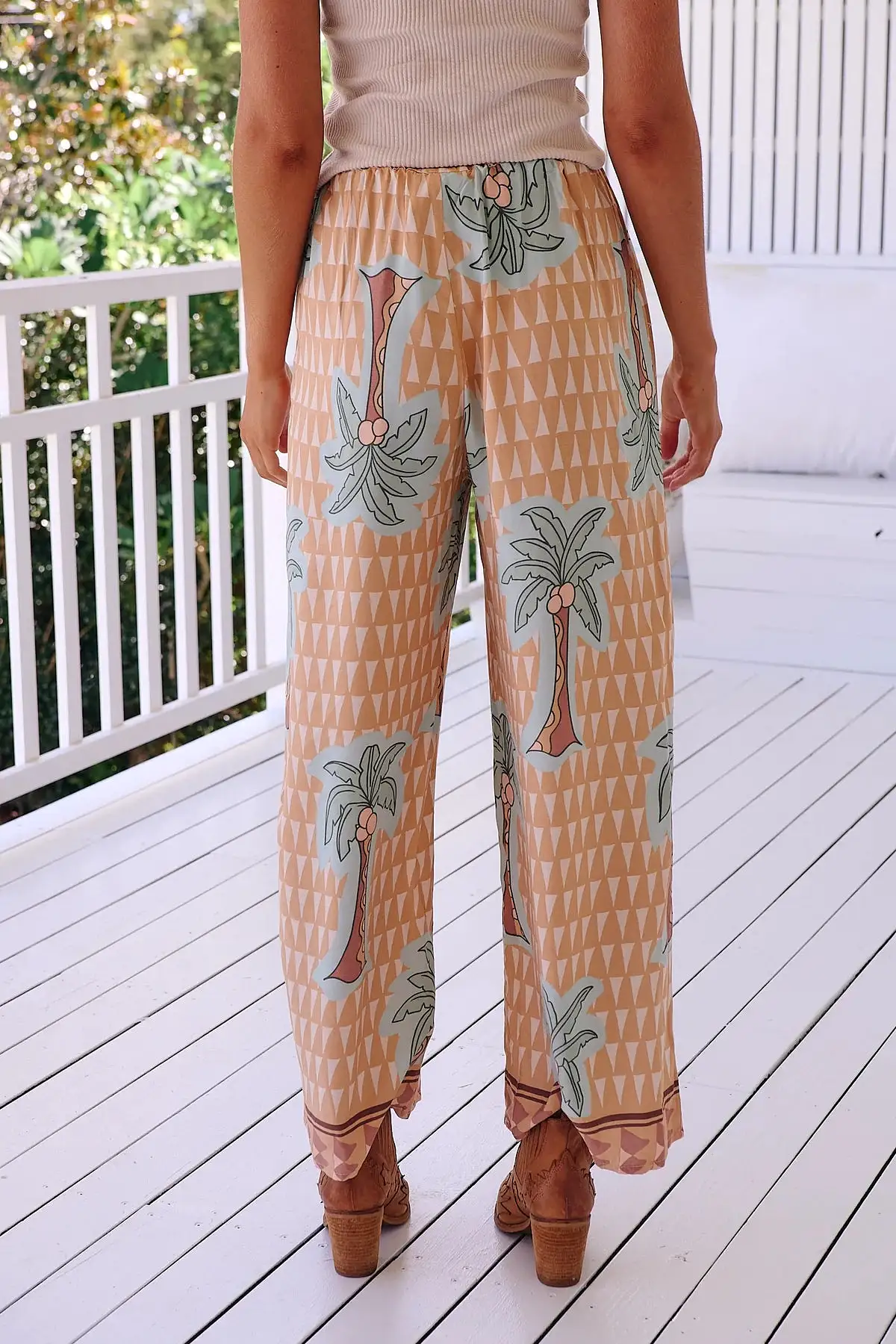 Cici Pants Sahara Sunset print