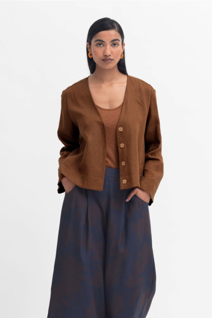 Elk The Label - Fiene Jacket - Bronze Brown