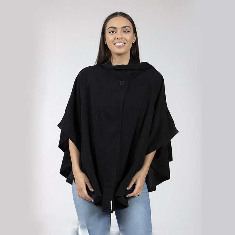 Fleece Wrap Poncho