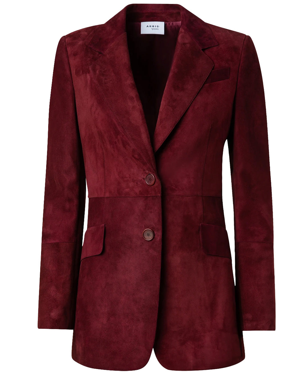 Garnet Suede Single Breasted Blazer