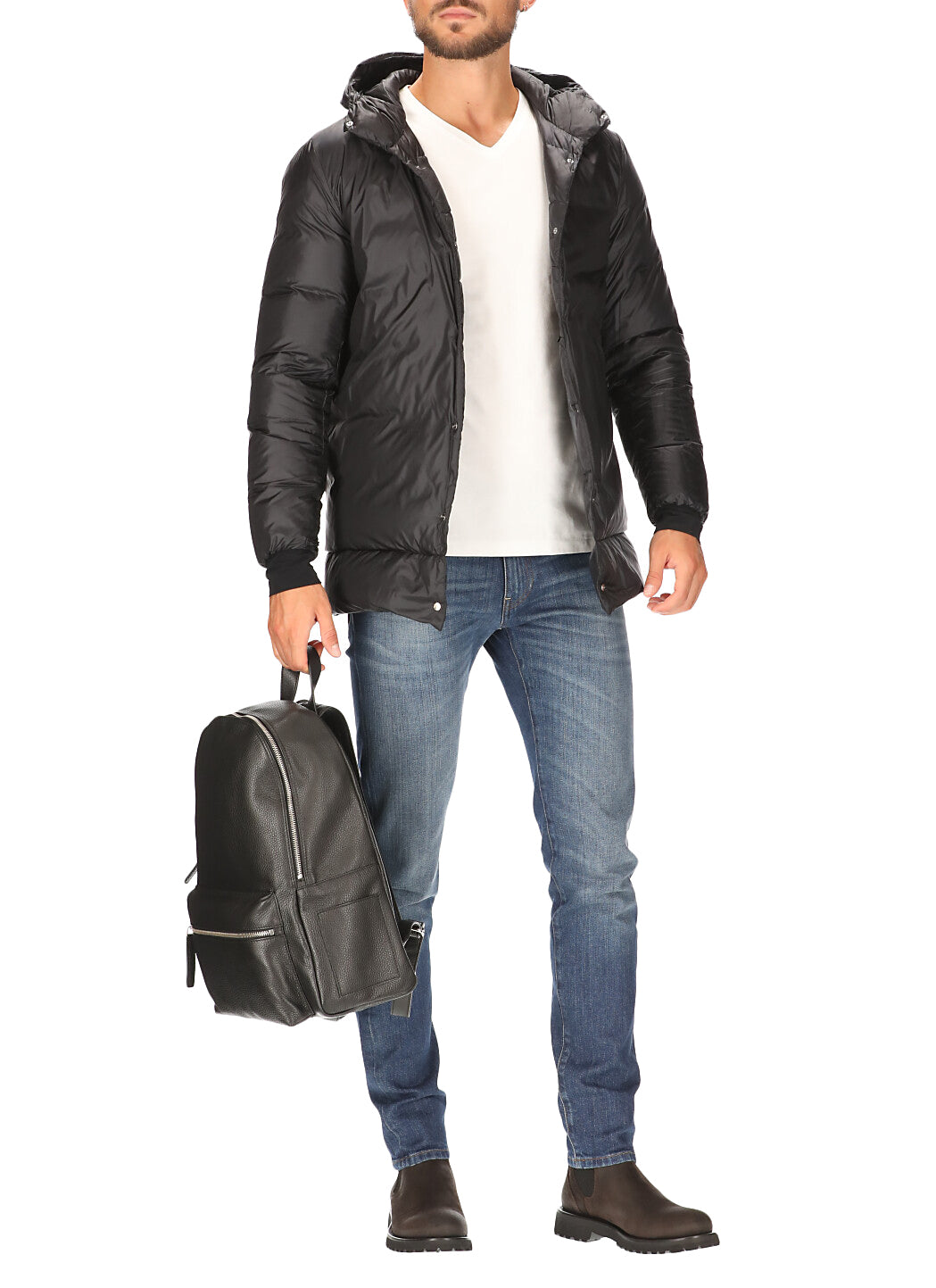 Herno Quilted Hooded Coat