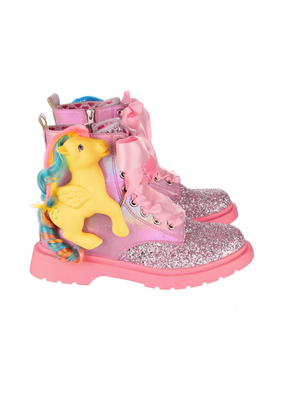 Irregular Choice x My Little Pony Friends Forever Lace-up Boots Pink