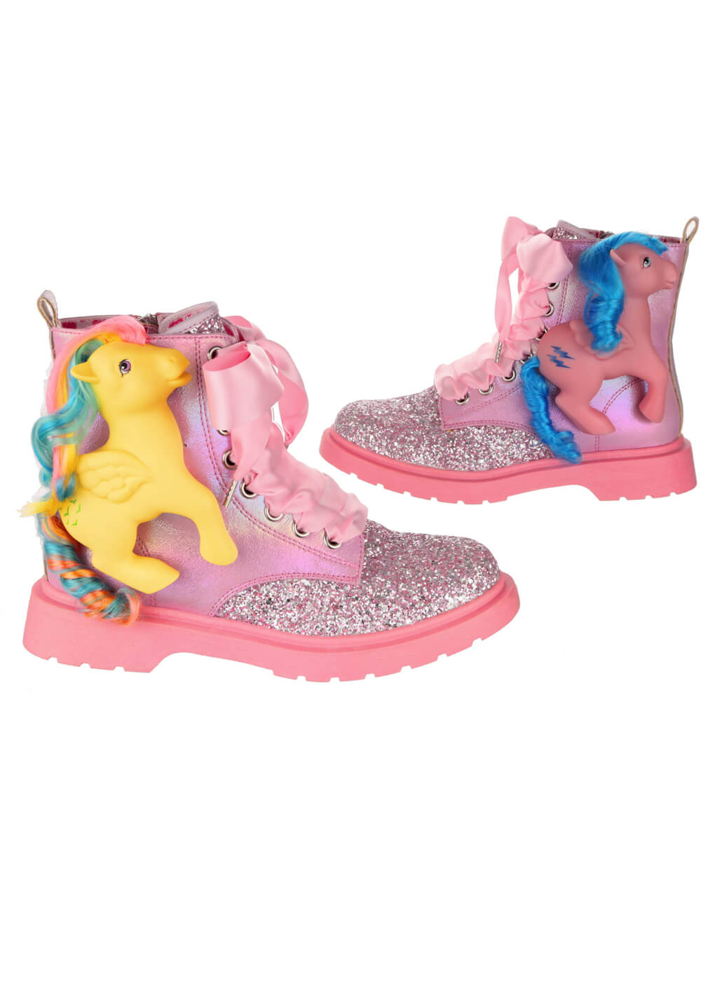 Irregular Choice x My Little Pony Friends Forever Lace-up Boots Pink