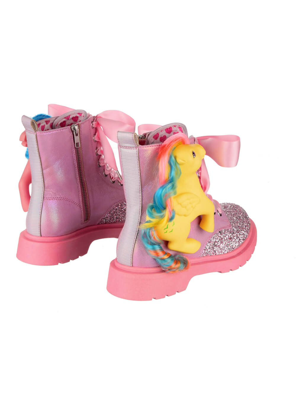 Irregular Choice x My Little Pony Friends Forever Lace-up Boots Pink