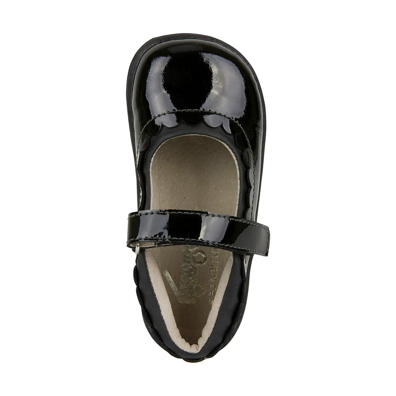 Jane II Kid's Mary Jane Dress Shoe - Black Patent