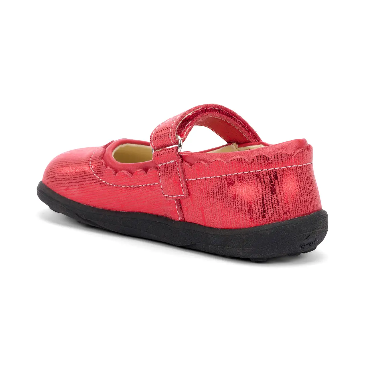 Jane II Kid's Mary Jane Dress Shoe - Red Metallic