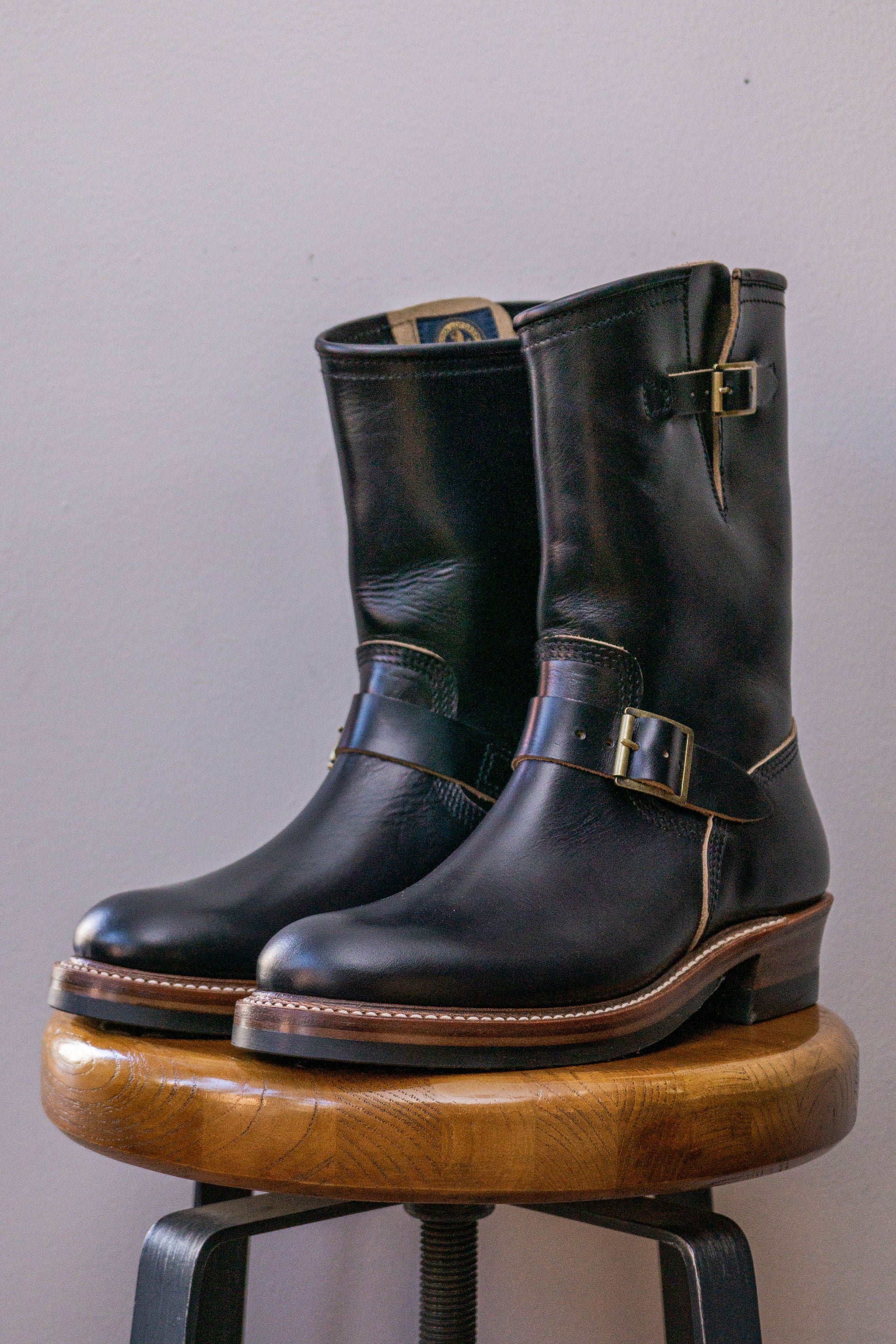 John Lofgren Wabash Engineer Boots - Horween CXL Black