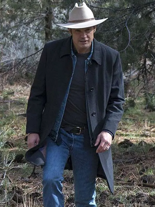 Justified Raylan Givens Trench Coat - New American Jackets