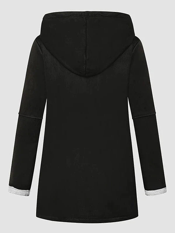 Ladies' Casual Hoodie Coat Jacket for School, Office, and Everyday Wear