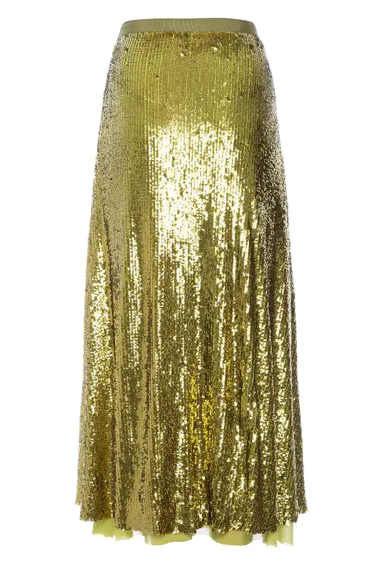 Le Superbe Tiny Dancer Skirt Avocado Shine