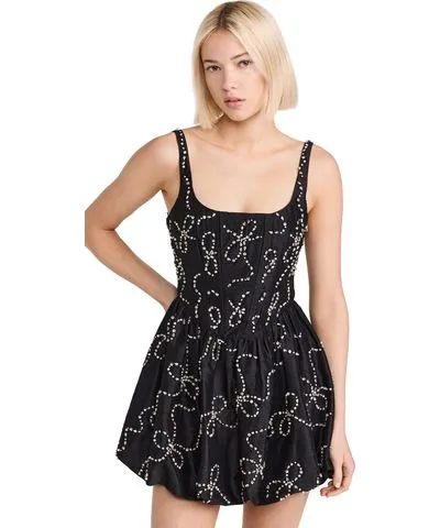 LoveShackFancy Brookhaven Dress Black 4