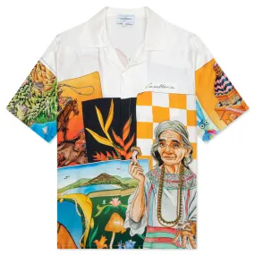 Maria Silk Twill Shirt - Multi