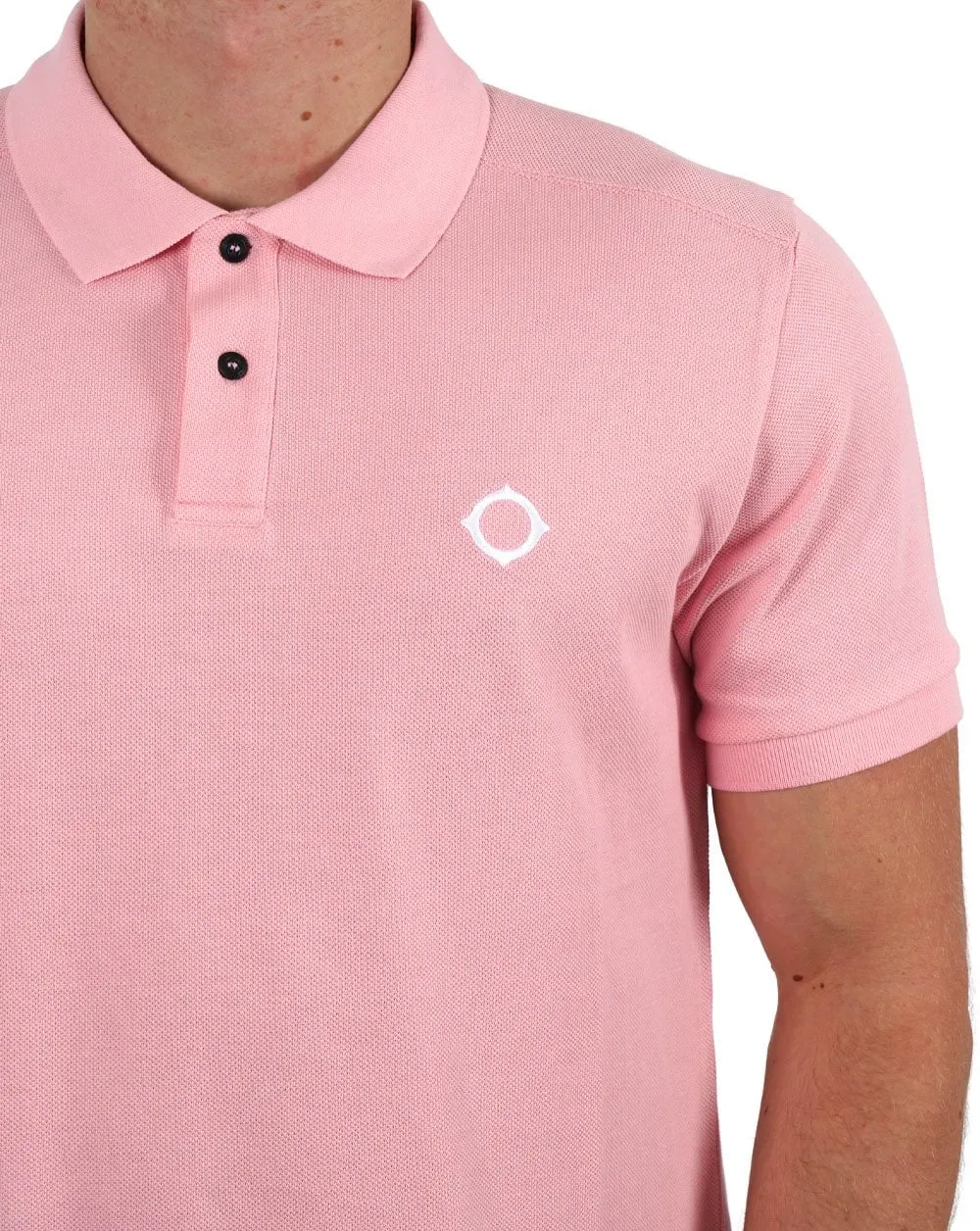 MA.STRUM Pique Polo Pink