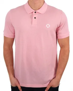 MA.STRUM Pique Polo Pink