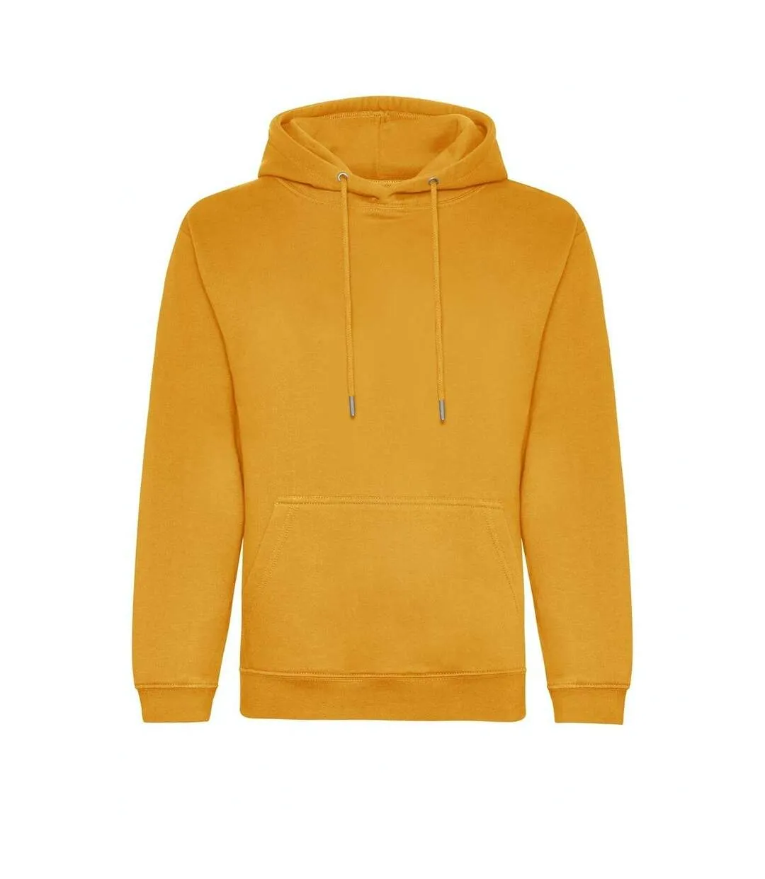 Mens organic hoodie mustard yellow Awdis