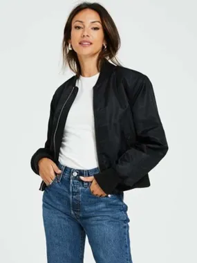 Michelle Keegan Black Bomber Jacket - New American Jackets