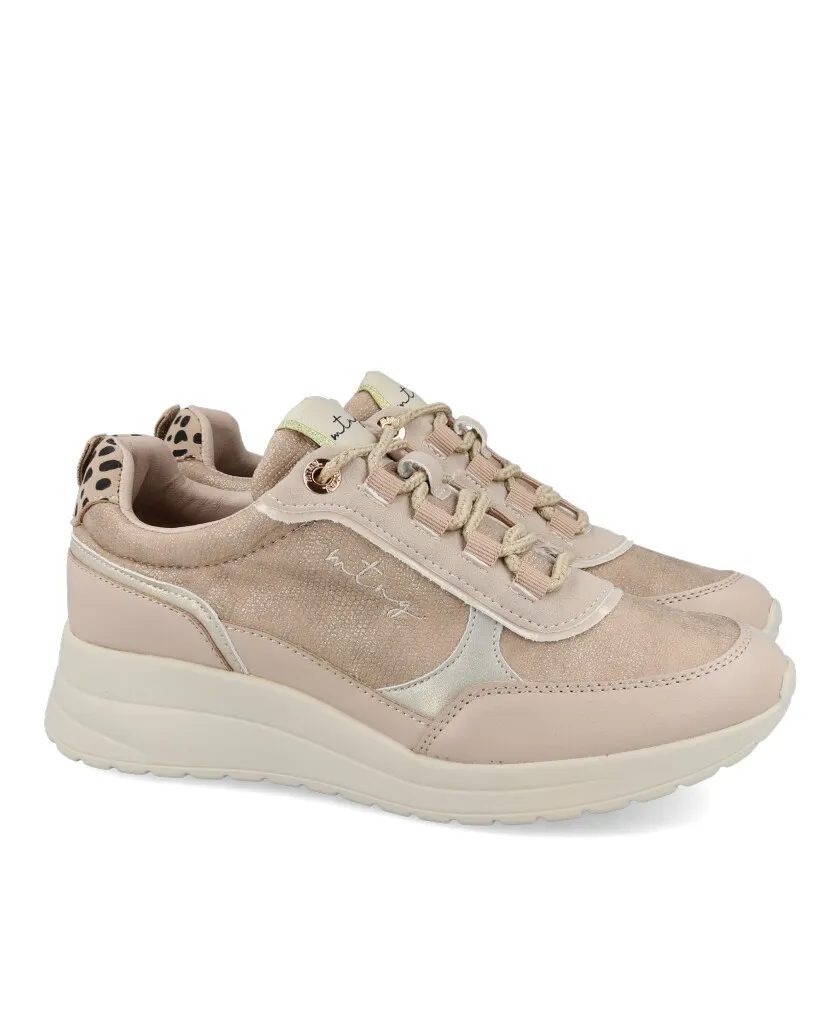 Mustang Lana 60364 Women's casual beige sneakers