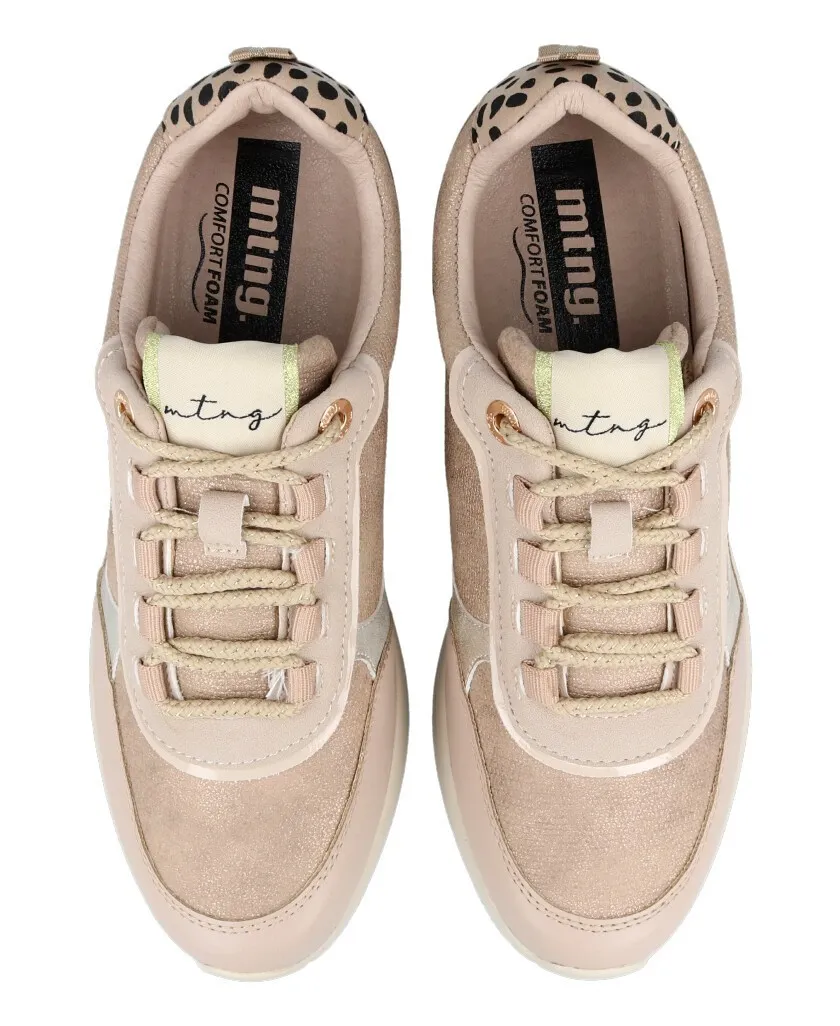 Mustang Lana 60364 Women's casual beige sneakers