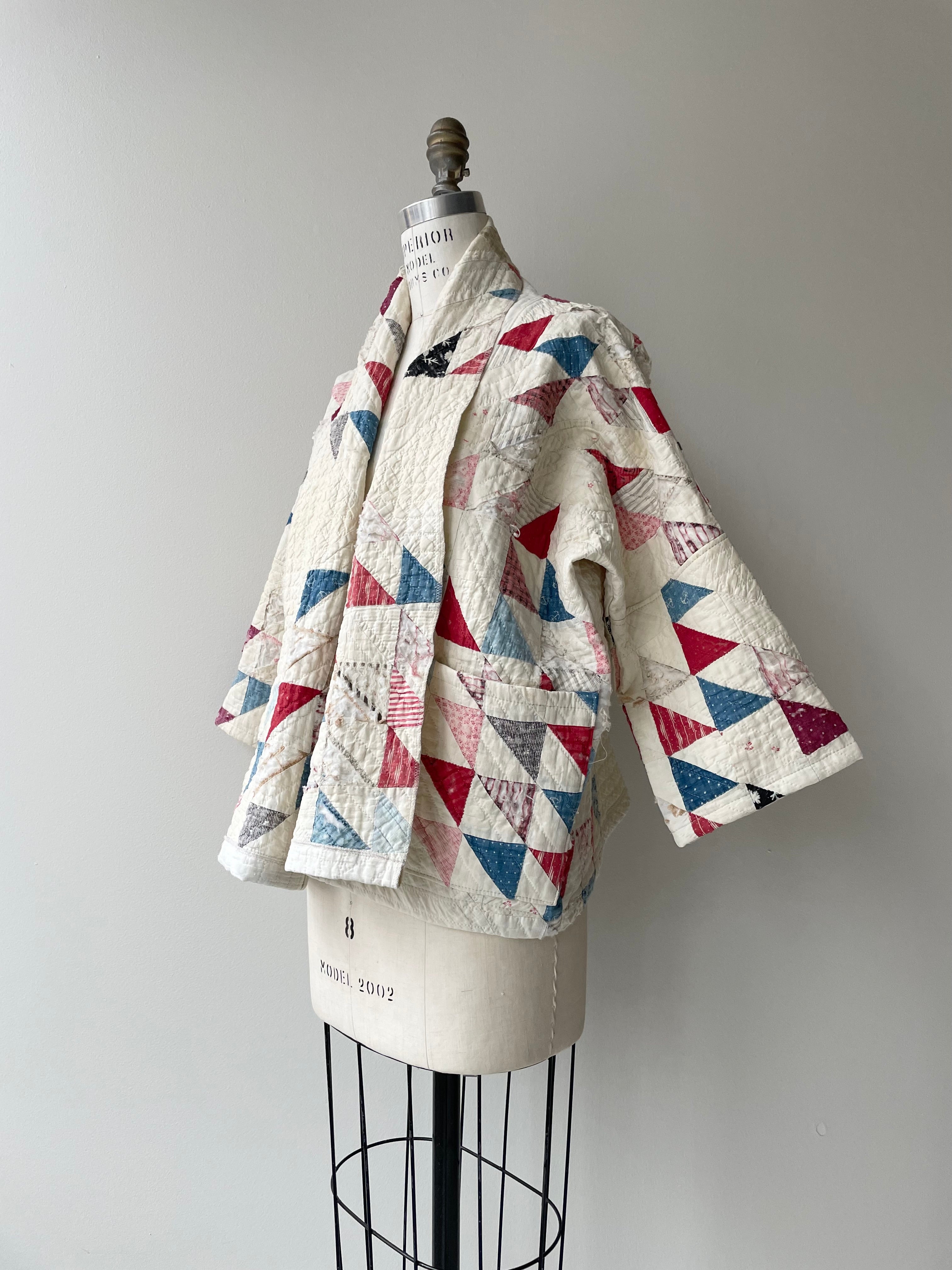 Ocean Waves Handmade Quilt Coat