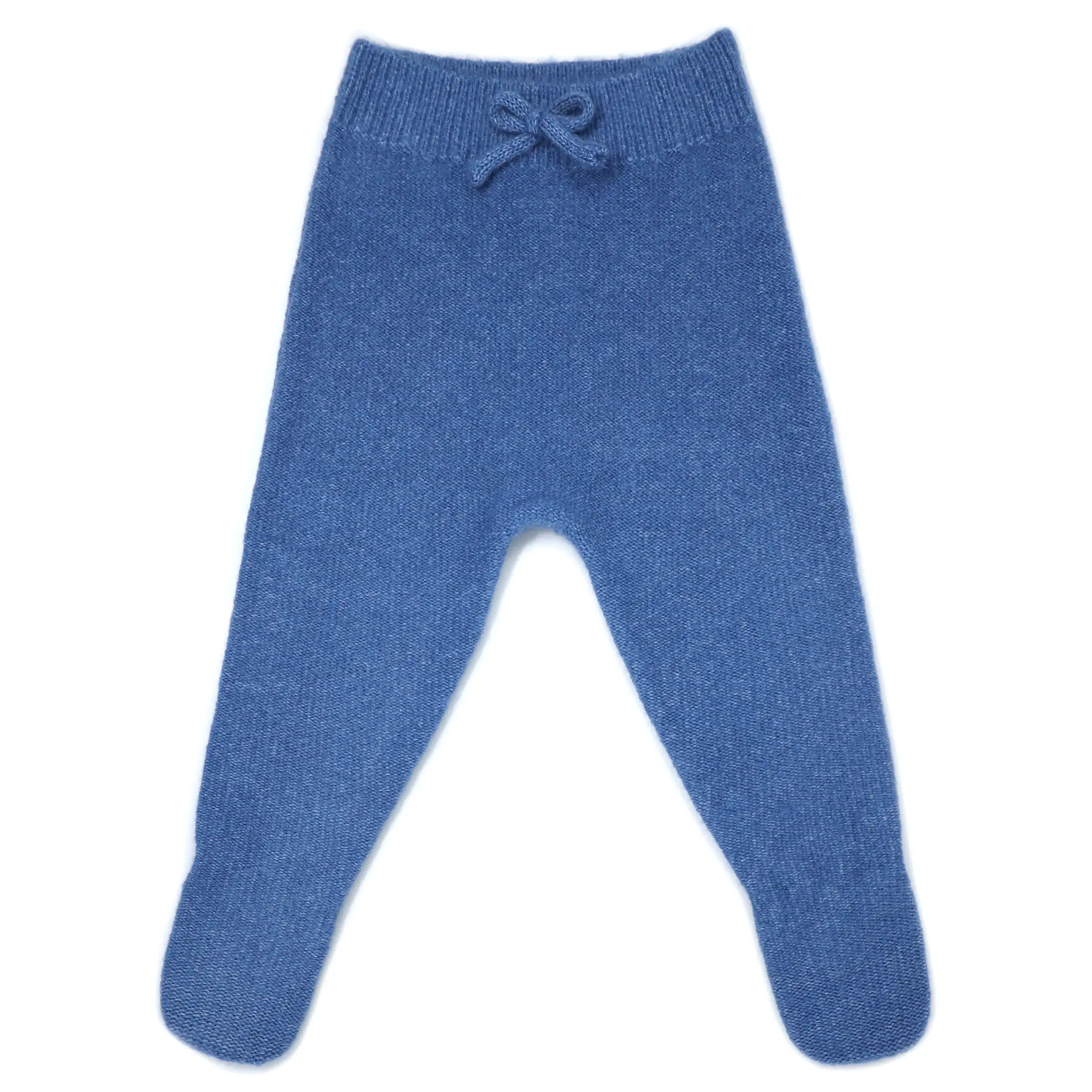 oh baby! Footed Fuzzy Knit Pants - Blue