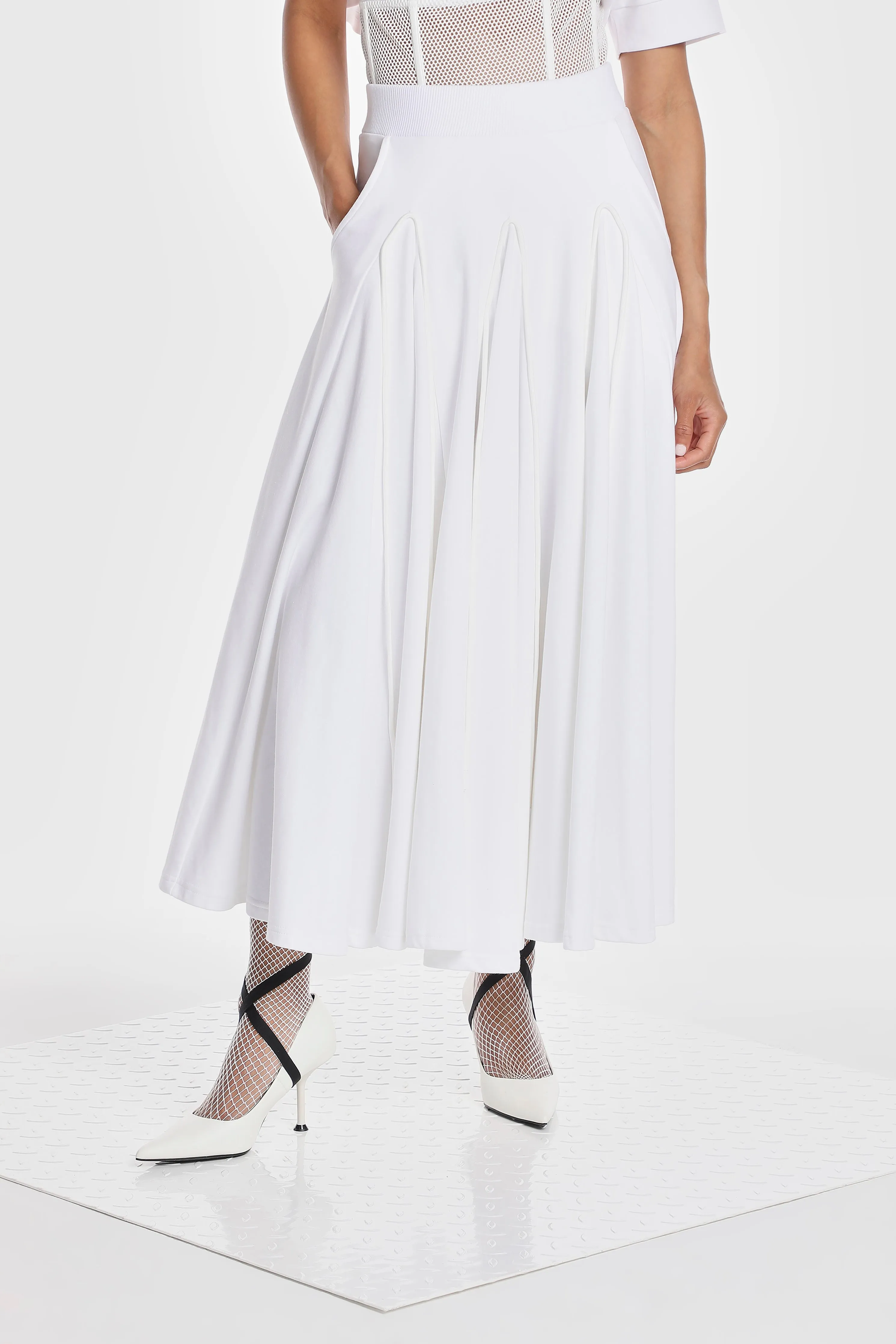 OUTLINE GODET SKIRT