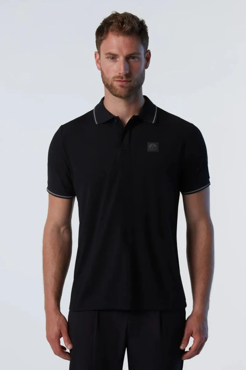 Polo Coolmax uomo Nero