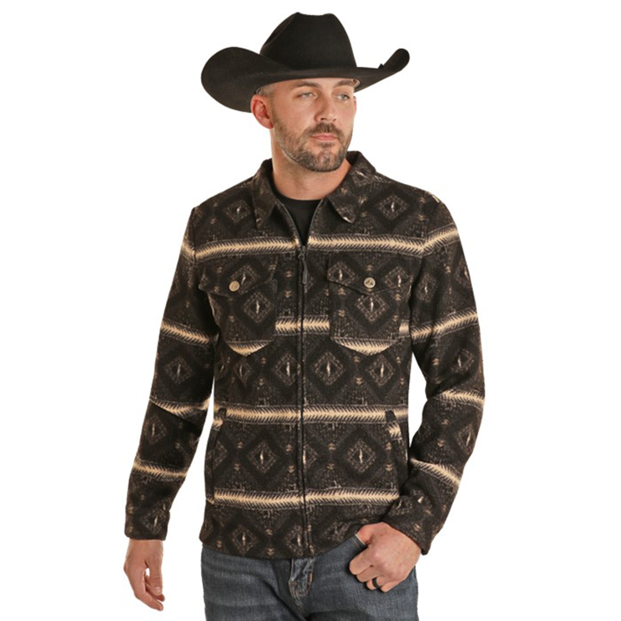 Powder River Men's Aztec Berber Jacket