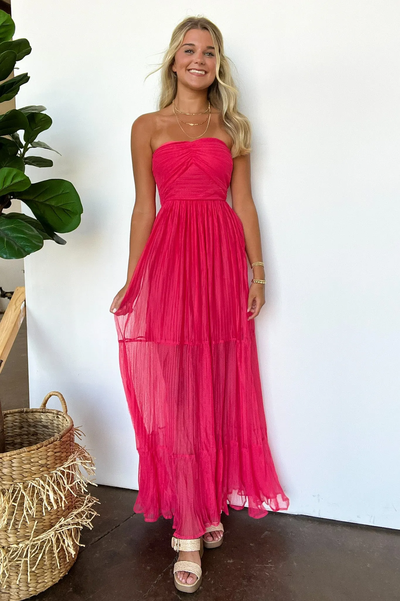 Proof of Perfection Tiered Smocked Maxi Dress