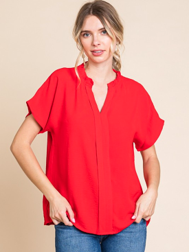 Punctual and Perfect Top - Red