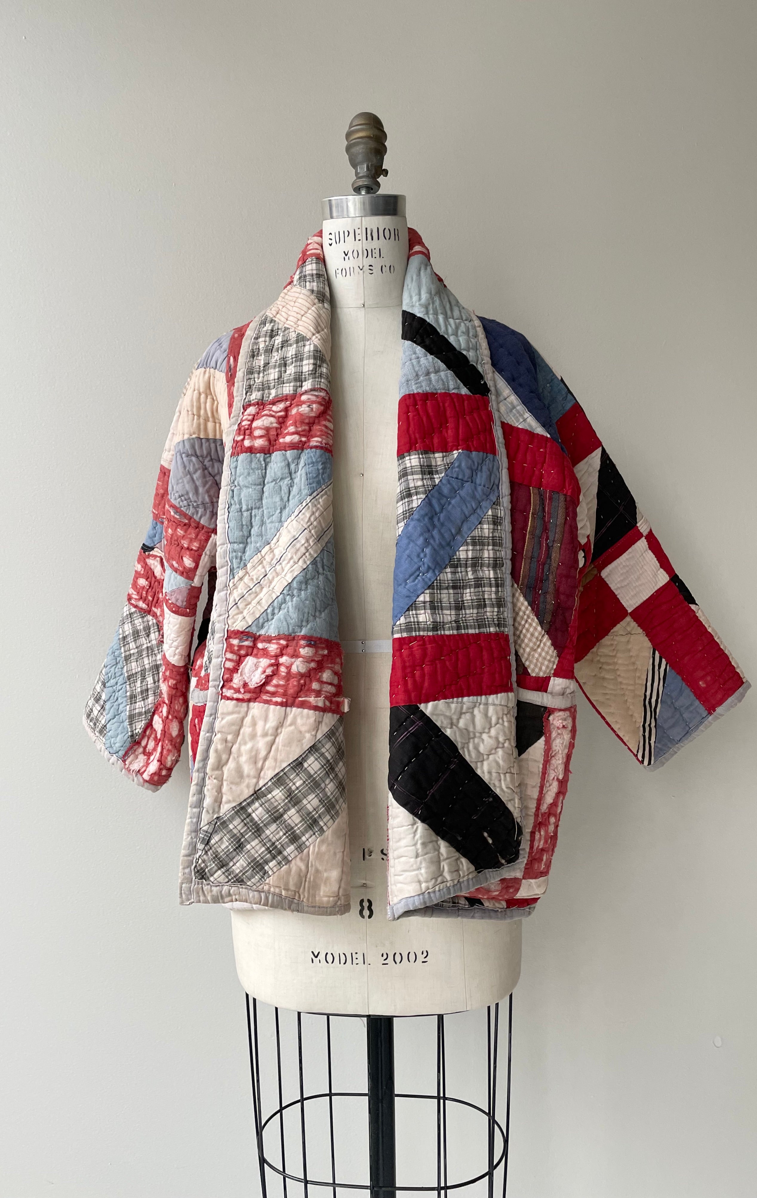 Roman Stripes Handmade Quilt Coat