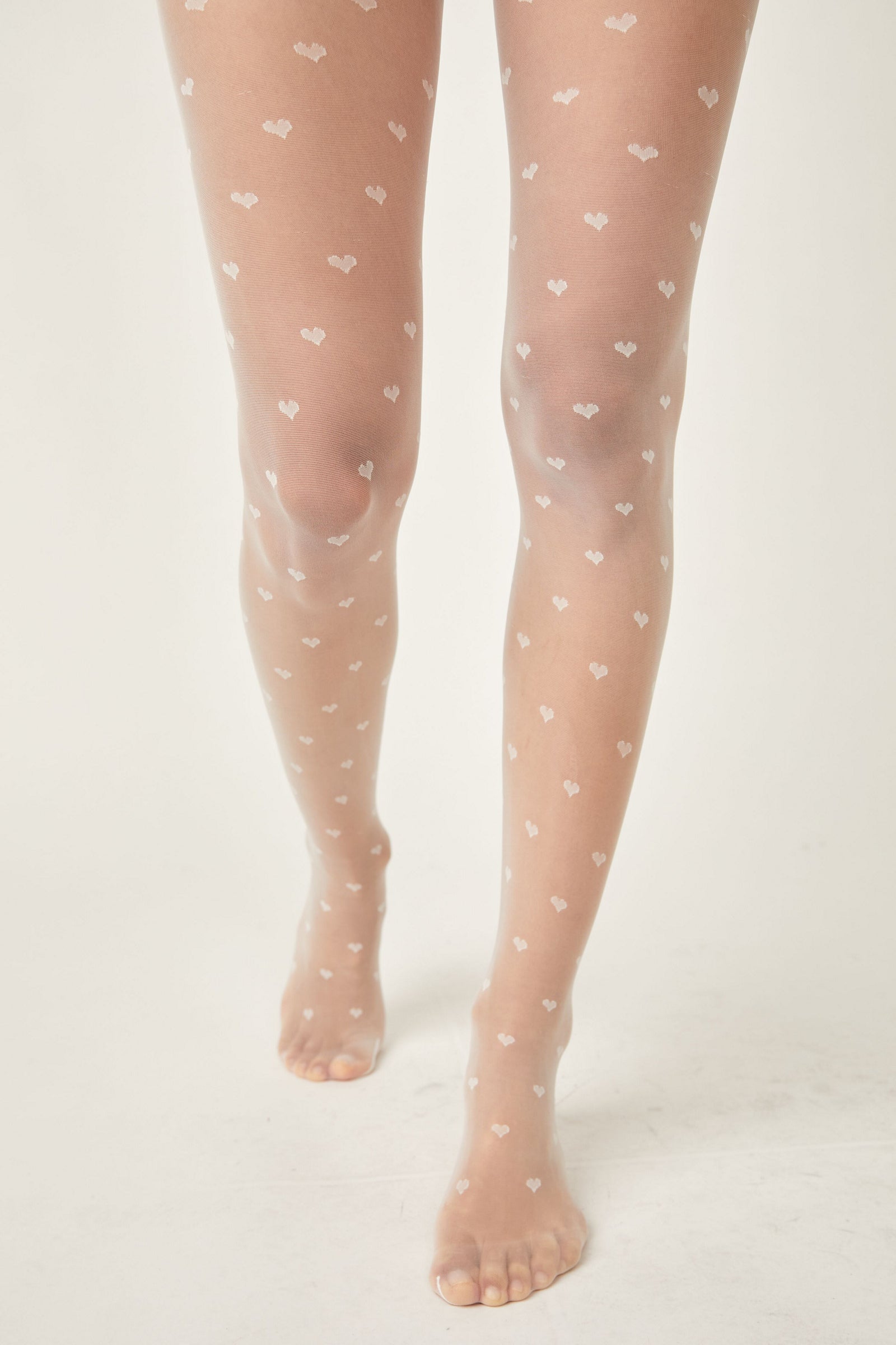 Sheer Hearts Tights