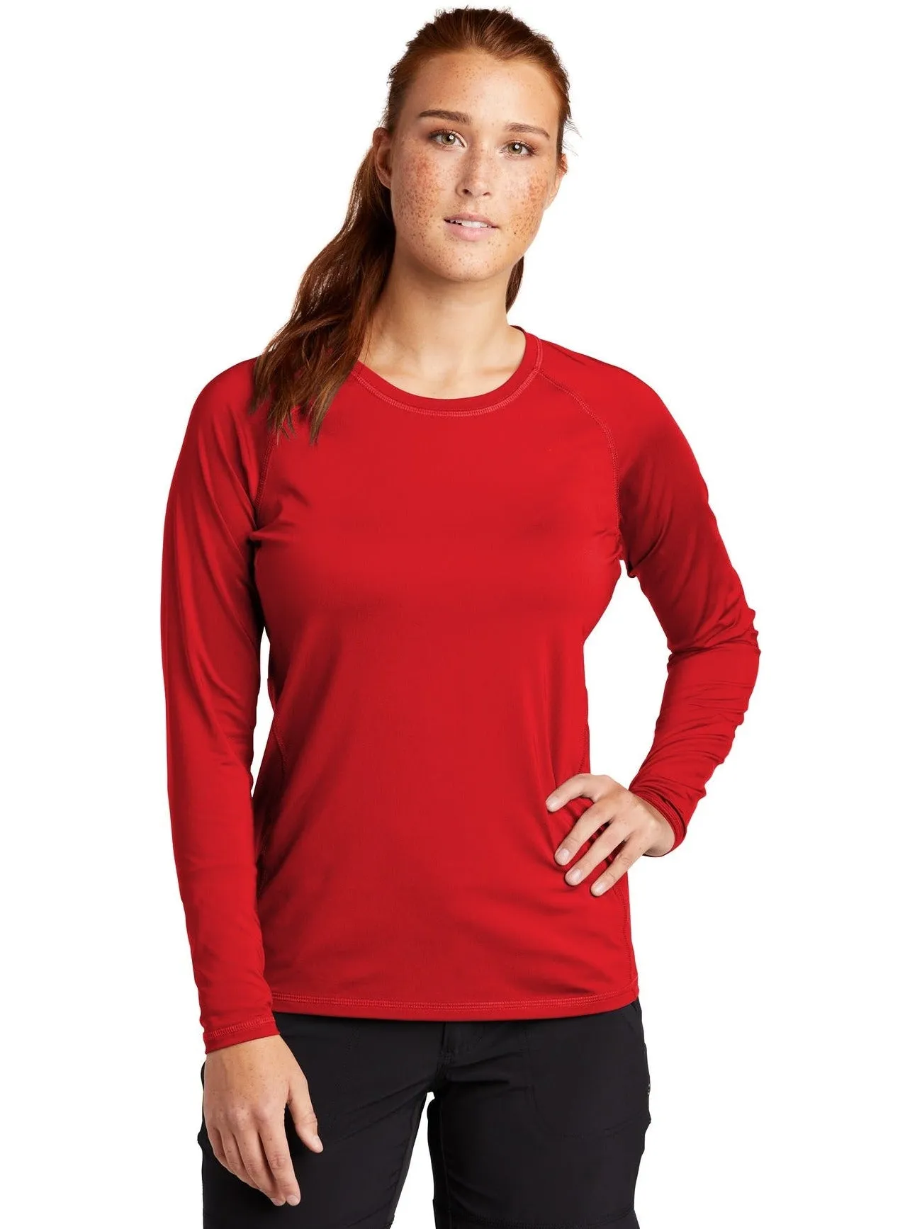 Sport-Tek Ladies Long Sleeve Rashguard Tee