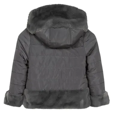 Tartine et Chocolat Grey Reversible Coat: 12 Years