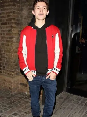 Tom Holland Red Fleece Jacket - New American Jackets