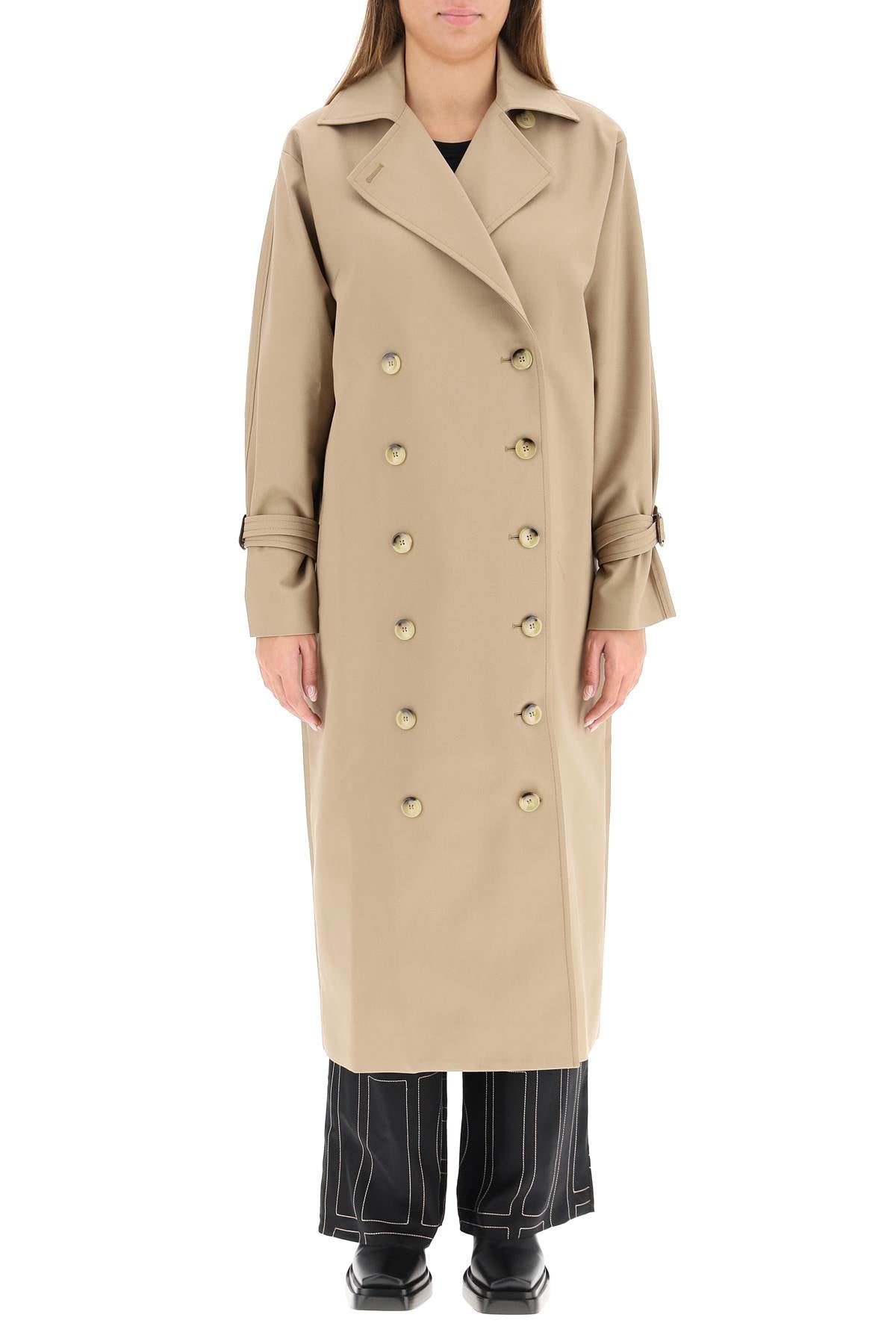 Totême Signature Double-Breasted Trench Coat