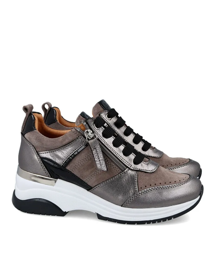 W&F Rivoli 6282 metallized casual sneakers