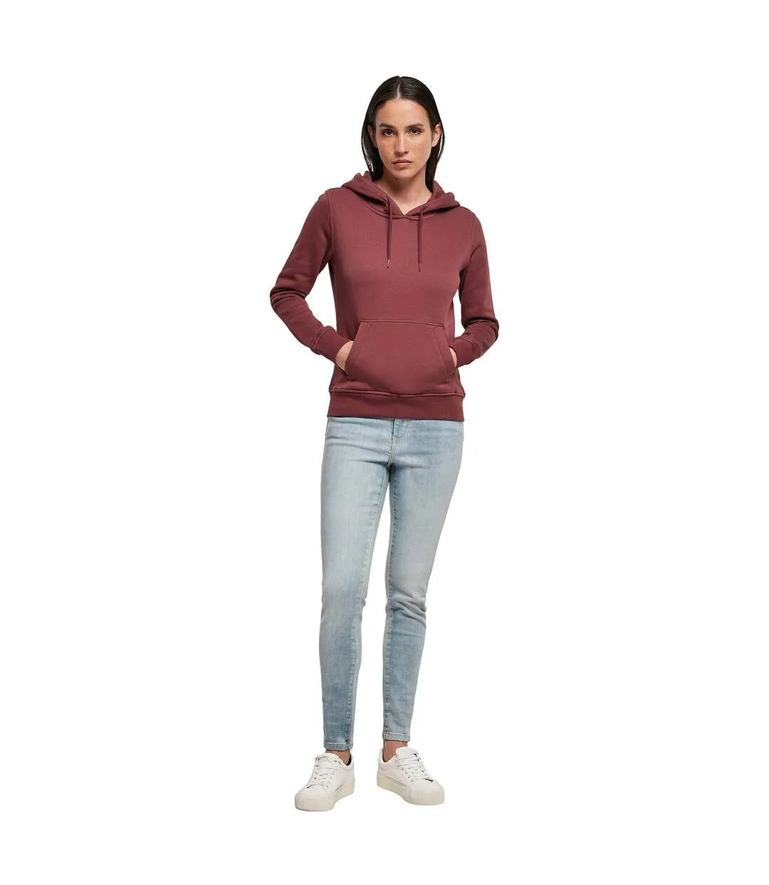 Womens/ladies organic hoodie cherry Build Your Brand